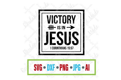 Victory in Jesus SVG Bible SVG By Rowland Made | TheHungryJPEG