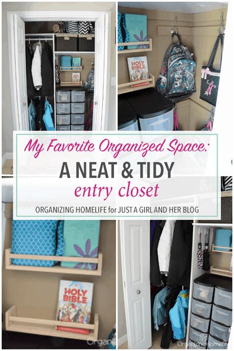 A Neat and Tidy Entry Closet - Just a Girl and Her Blog