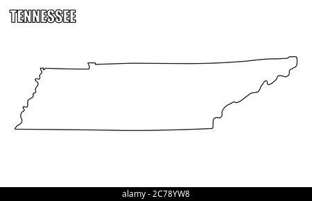 Outline Of Tennessee Map - Elyssa Mirabella