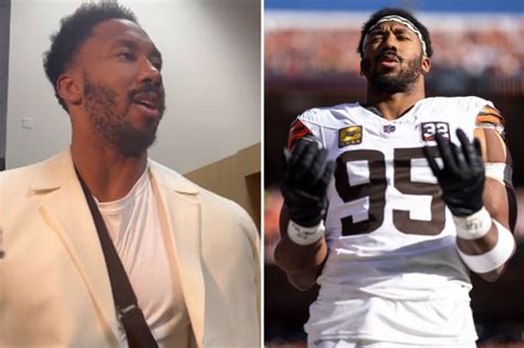 Myles Garrett injury update as Cleveland Browns superstar leaves Denver ...