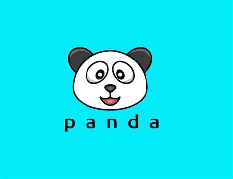 Premium Vector | Cute panda logo icon