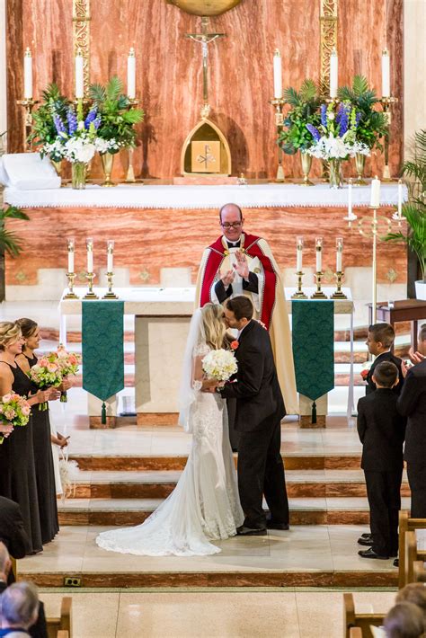 Traditional Marble Catholic Wedding Ceremony Church