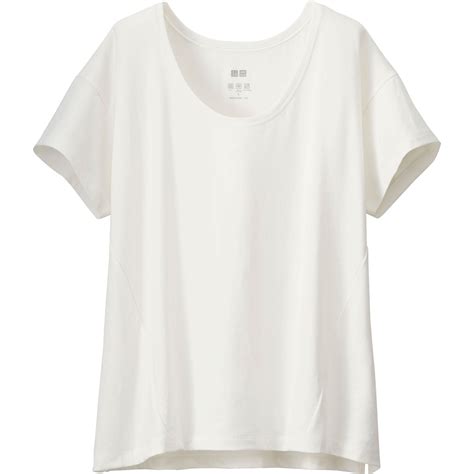 Uniqlo Women Airism Round Neck Short Sleeve T-Shirt in White | Lyst