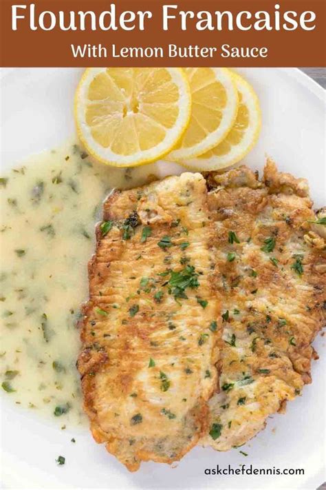 Easy Flounder Francaise With Lemon Butter Sauce | Fish dinner recipes, Flounder francaise recipe ...