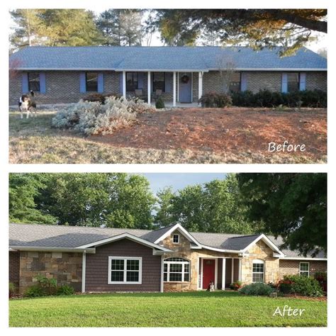 Ideas for the House | Ranch house remodel, Home exterior makeover, Ranch house exterior