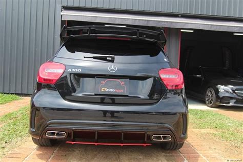 Mercedes A200 A250 A45 W176 Installed AMG Diffuser Facelift Version