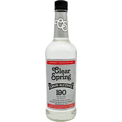 Clear Spring Grain Alcohol 190 Proof | GotoLiquorStore