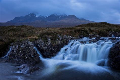 The Sligachan Waterfall, Isle of Skye Stock Photo - Image of wilderness ...