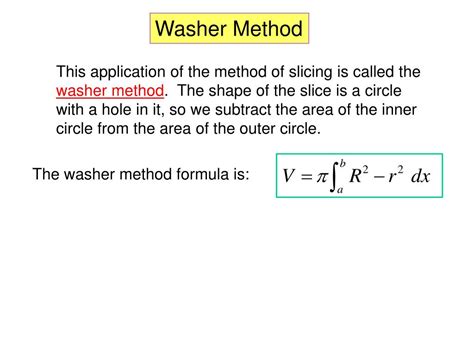 Washer Method Formula | Bruin Blog