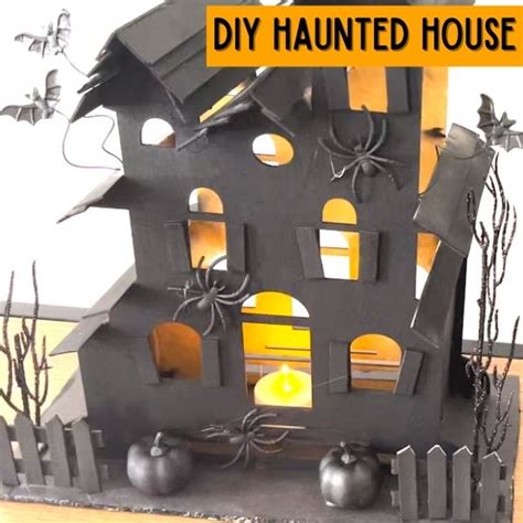 Dollar Tree Cardboard Haunted House DIY - OriginalMOM