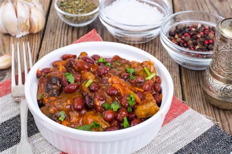 Vegetable Stew with Red Beans Stock Image - Image of dish, meal: 103088897