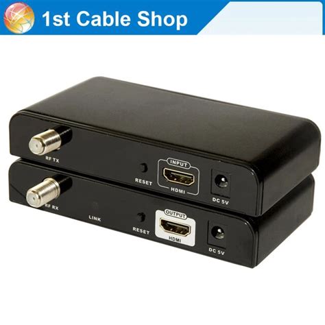 Free DHL/Fedex shipping 10PCS/lot HDMI extender Splitter matrix over RF Coaxial Cable coax cable ...