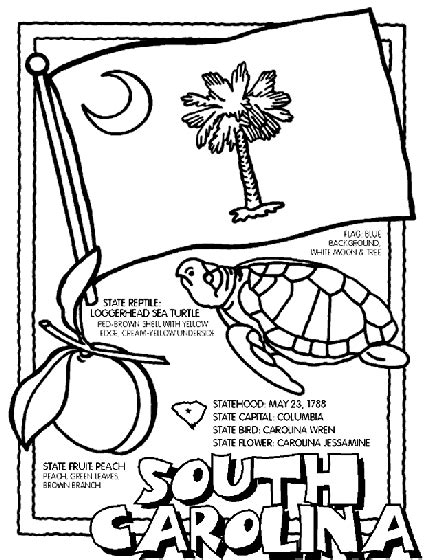 South Carolina Coloring Page | crayola.com