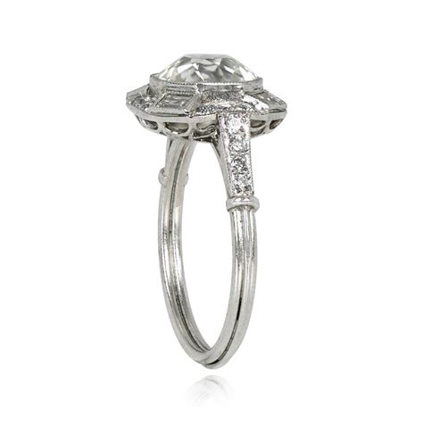 2.26ct Old European Cut Diamond Ring. Handcrafted Platinum - Etsy