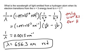 Using The Rydberg Equation | Educreations