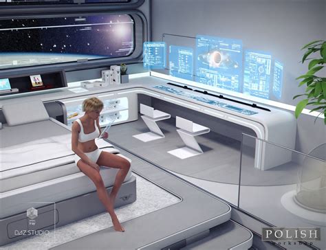 Space Station Living Quarters | 3D Models and 3D Software by Daz 3D ...