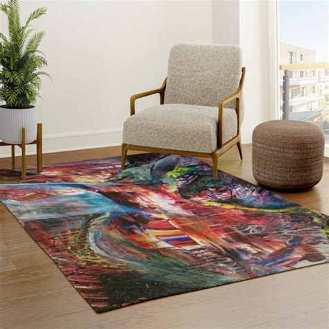 Abstract Art Rug Colorful Rugs Psychedelic Rugs Psychadelic - Etsy