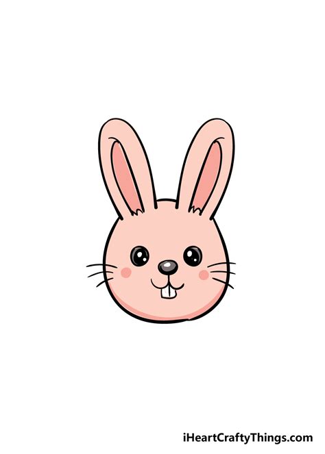 Bunny Face Drawing - How To Draw A Bunny Face Step By Step