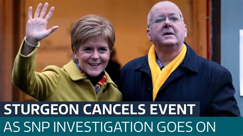 Nicola Sturgeon pulls out of first public event after her husband's ...