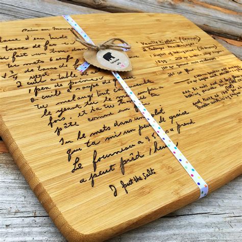 Recipe on a Cutting Board Family Recipe Cutting Board Gift for Mom Personalized Cutting Board ...