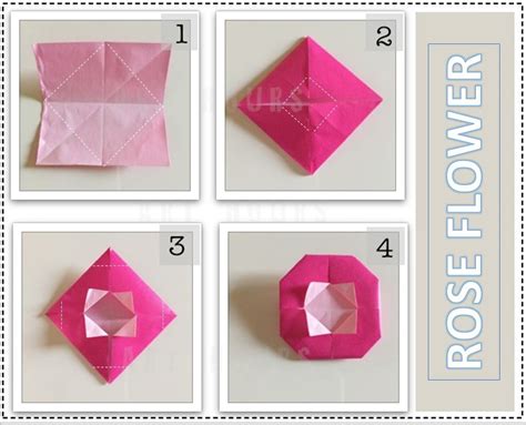 ArchGuide: Easy Origami Rose tutorial for kids