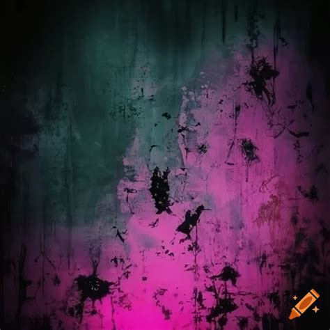 Pink and black grunge fairycore screensaver on Craiyon