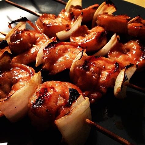 Grilled Shrimp Skewers with a Sweet Soy Sauce Marinade | Recipe | Food, Grilled shrimp skewers ...