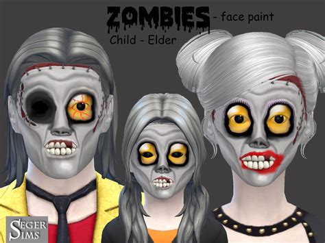 The Sims Resource - Zombie - Face paint