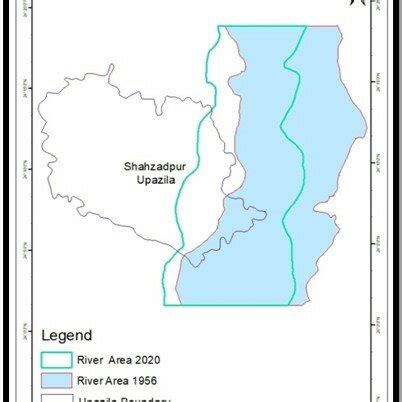 Jamuna river area in 1956 and 2020 | Download Scientific Diagram