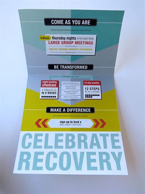 Celebrate Recovery Brochure on Behance | Celebrate recovery, Biblical teaching, Celebrities