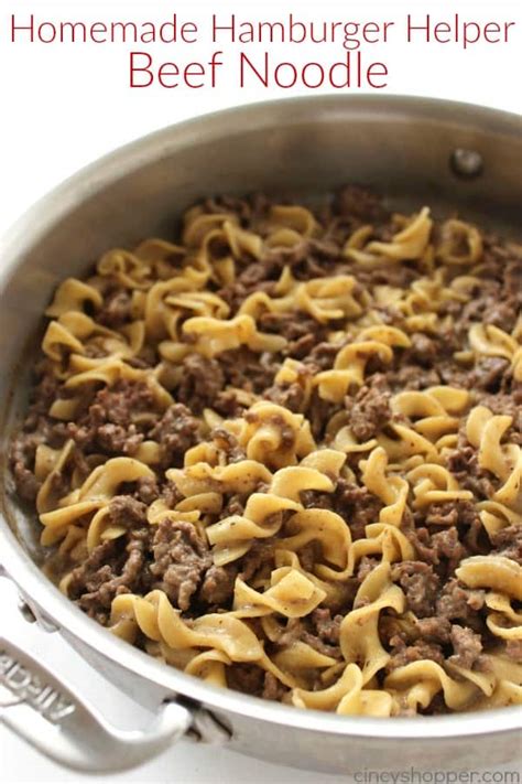 Homemade Hamburger Helper Beef Noodle - CincyShopper