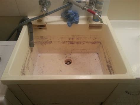 cleaning - How to remove markings from laundry sink - Home Improvement ...