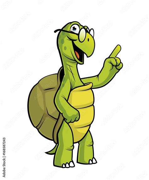 Cartoon turtle character Stock Illustration | Adobe Stock