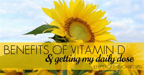 Benefits of Vitamin D and How I'm Getting My Daily Dose