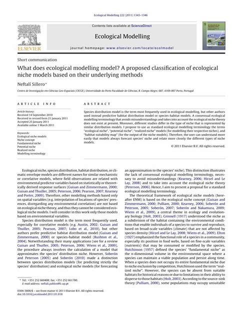 (PDF) What does ecological modelling model? A proposed classification ...