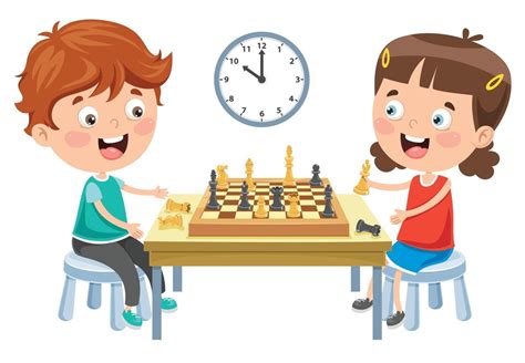 Cartoon Character Playing Chess Game 2710677 Vector Art at Vecteezy