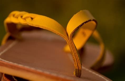 Free Images : leather, leaf, flower, summer, food, green, color, flip flop, fashion, yellow ...