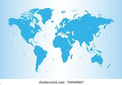 Blue World Map Vector Stock Vector (Royalty Free) 769449847 | Shutterstock