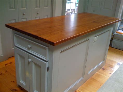 Hand Crafted Custom Kitchen Island Reclaimed Wood Top by Cape Cod ...