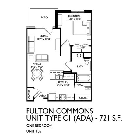 Fulton Apartments Floor Plans - Fulton Commons