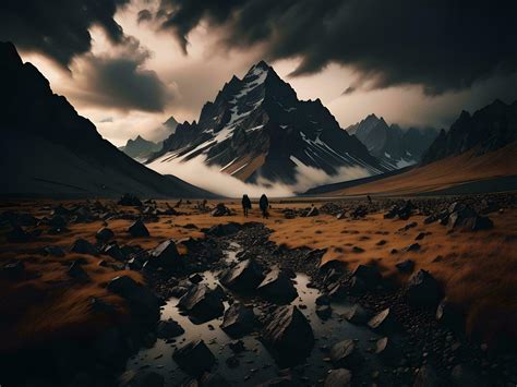 Fantasy landscape with mountains in the clouds. 23824791 Stock Photo at ...