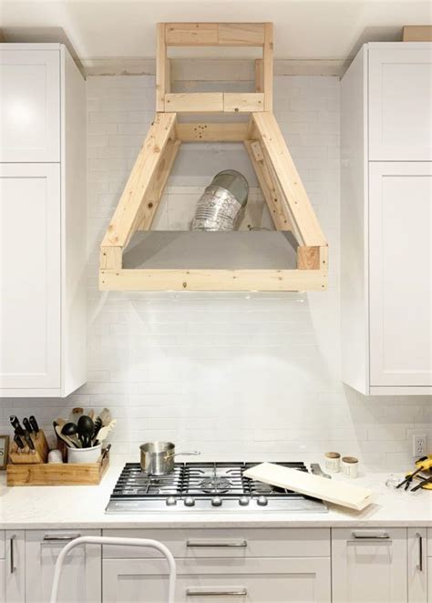 How I Built My DIY Farmhouse Vent Hood Cover | Kitchen hood design ...