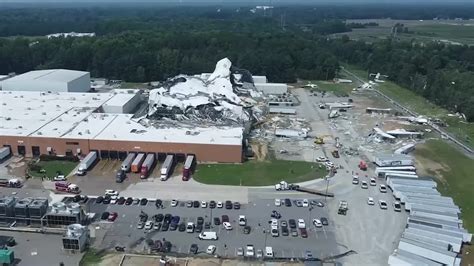 NC Tornado Tears Open Pfizer Drug Factory - Videos from The Weather Channel