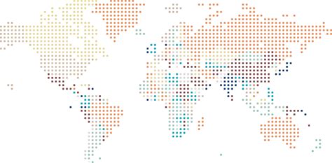 Square Dotted World Map PNG Transparent Images Free Download | Vector Files | Pngtree