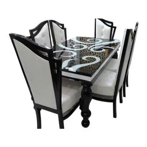 6 Seater Wooden Dining Table Set at Rs 31000/set | Wooden Dining Table Set in Delhi | ID ...