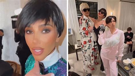 Kardashian Sisters Dress Up As Kris Jenner For Birthday Party ...