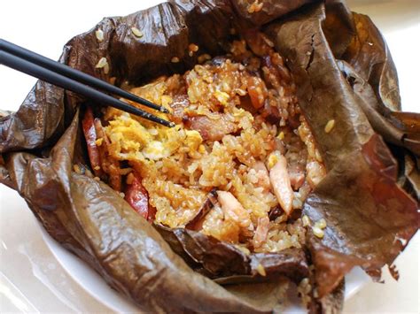 Chinese Sticky Rice Wrapped in Lotus Leaf (Lo Mai Gai) | Recipe | Chinese sticky rice