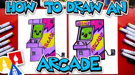 How To Draw An Arcade Machine - National Video Game Day