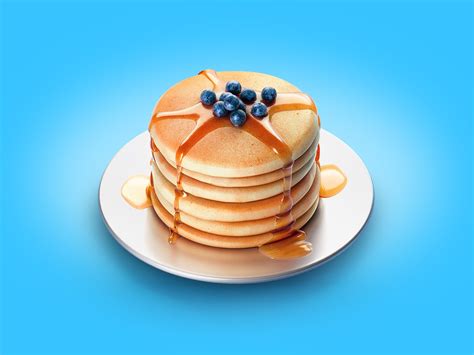 #stacemodajedemo on Behance | Pancake designs, Food, Sweet cakes