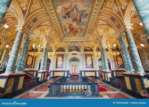 Interior of One of the Halls of the Semper Opera House in Dresden ...